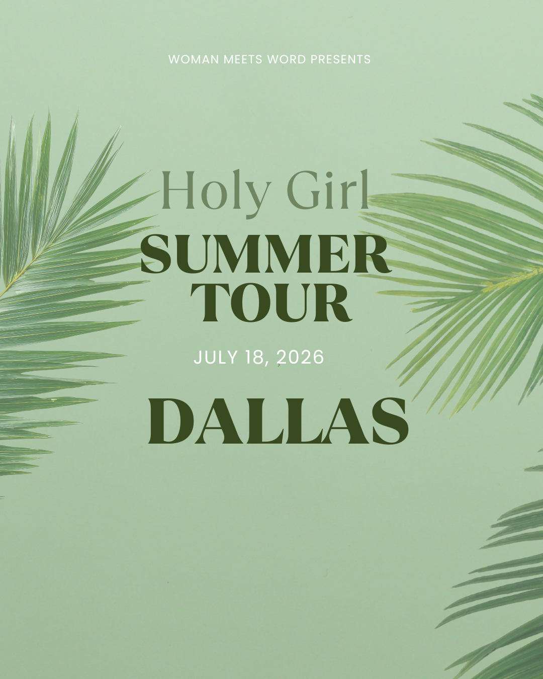 DALLAS, TX (JULY 18TH)